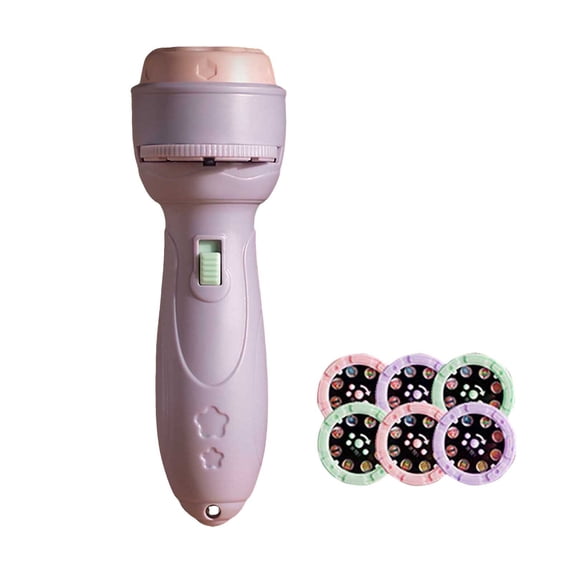 Early Education Toys Projector Torch for Kids 48 Pattern Toddler Flashlight Fine Motor Learning Preschool Cartoon Projection Toy for Ages 18 Months and Up