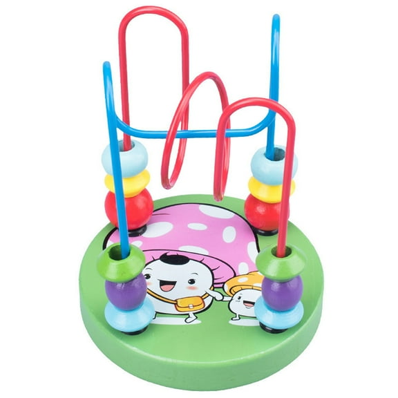 Early Education Wooden Bead Maze Roller for Preschool Developmental Activity with Hands-on Learning