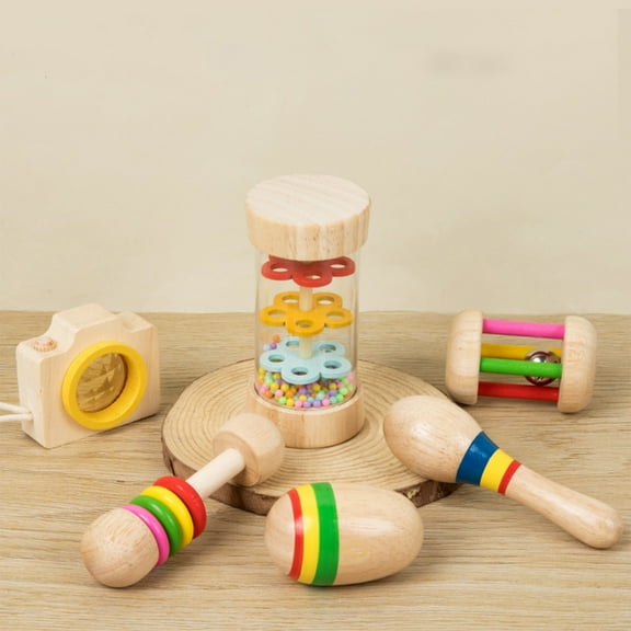 Wooden Music Exploration Kit, Handcrafted Percussion Instruments Set, Creative Sound Sensory Toys, Calming Auditory Therapy Gift, Natural Toddler Musical Instruments, Early Childhood Stimulation Set