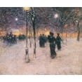 thumbnail image 1 of "Early Evening, Union Square-Hassam - CANVAS OR WALL ART PRINT", 1 of 1