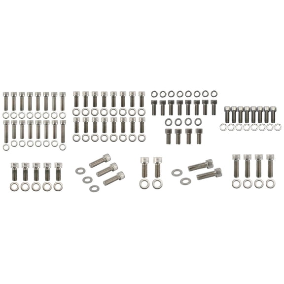 Early Flathead Ford Bolt Kit, for Edelbrock Intake/Fenton Headers