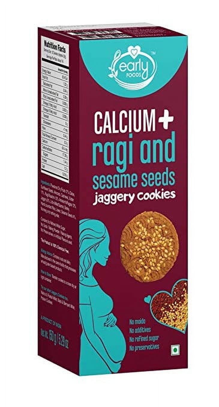 Early Foods Ragi & Sesame Seeds Cookies, Healthy Pregnancy & Breast