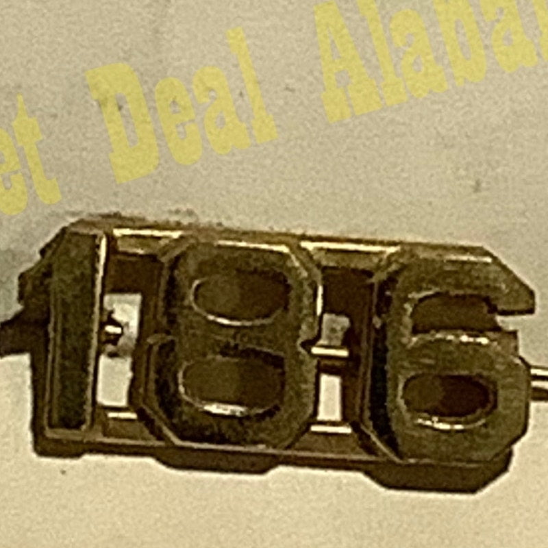 Early/Mid 1900s Brass C-Clasp Number 
