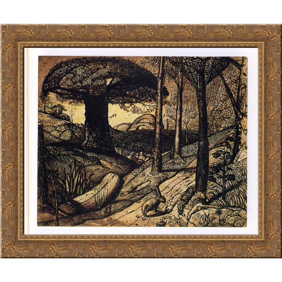 Early Morning 24x20 Gold Ornate Wood Framed Canvas Art by Palmer, Samuel