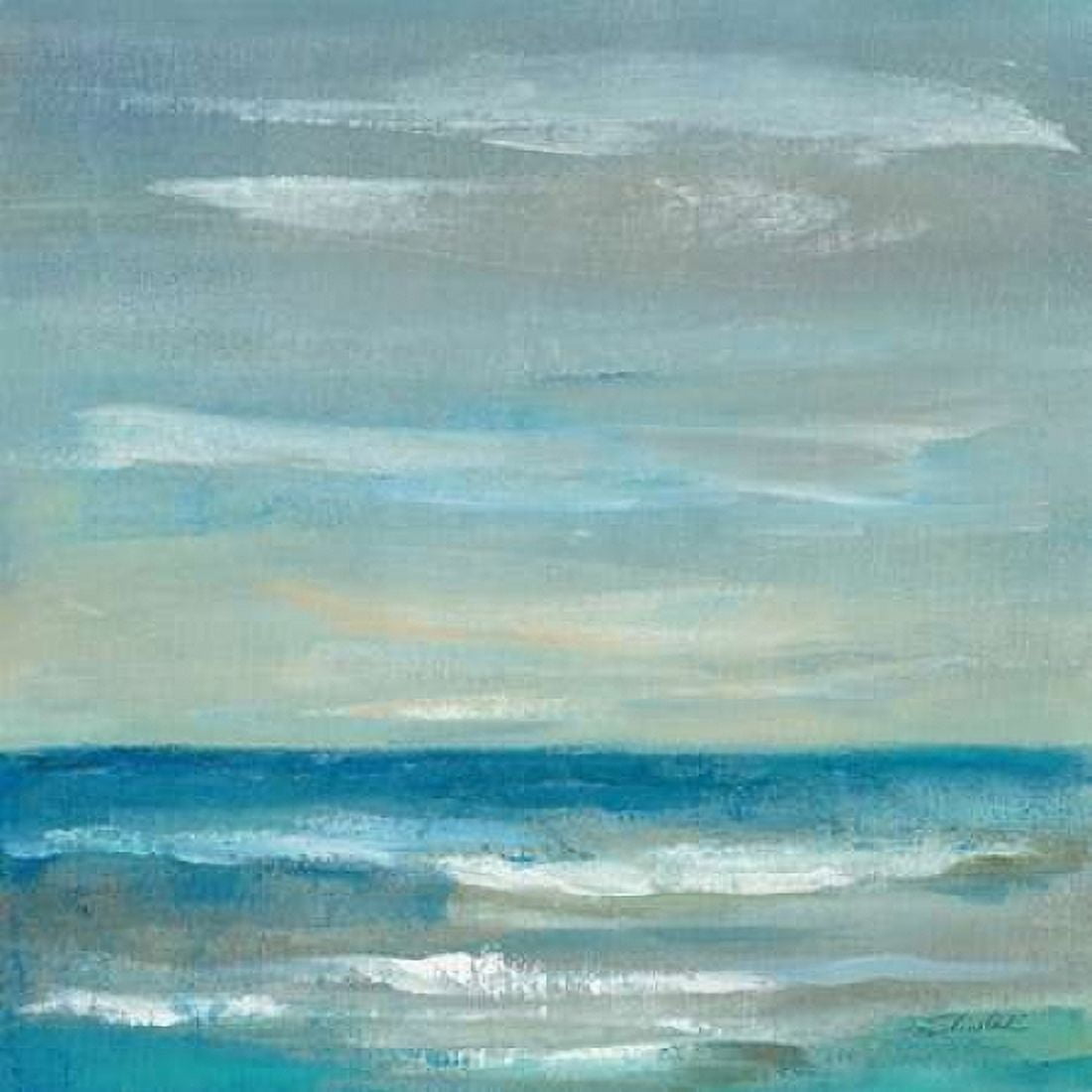 Early Morning Waves II Canvas Art - Silvia Vassileva (24 x 24)