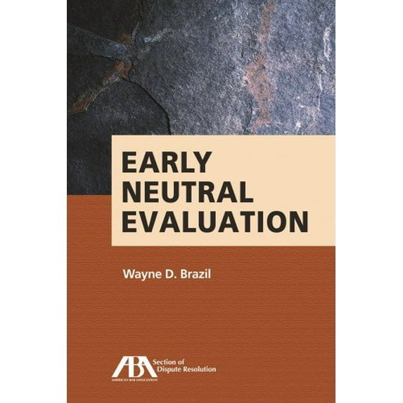 Pre-Owned Early Neutral Evaluation, 9781614383147, 1614383146, Paperback,