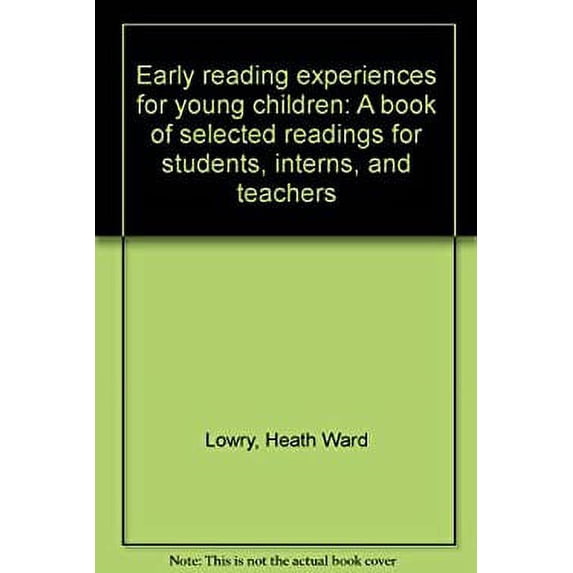 Pre-Owned Early Reading Experiences for Young Children : A Book of Selected Readings for Students, Interns and Teachers 9780842251488