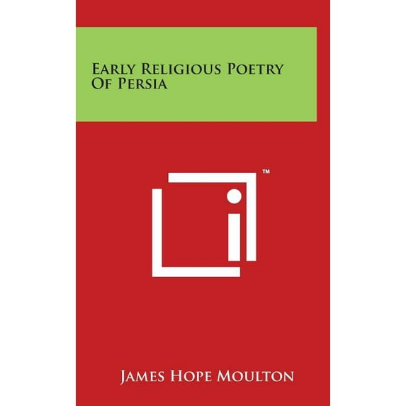 Early Religious Poetry of Persia (Hardcover)
