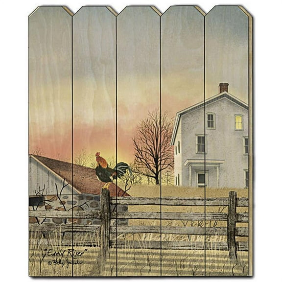 Early Riser by Billy Jacobs Printed Framed Wall Art Wood Multi-Color