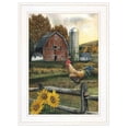 thumbnail image 1 of Early Rooster by Ed Wargo Framed Print Wall Art Wood Multi-Color, 1 of 3