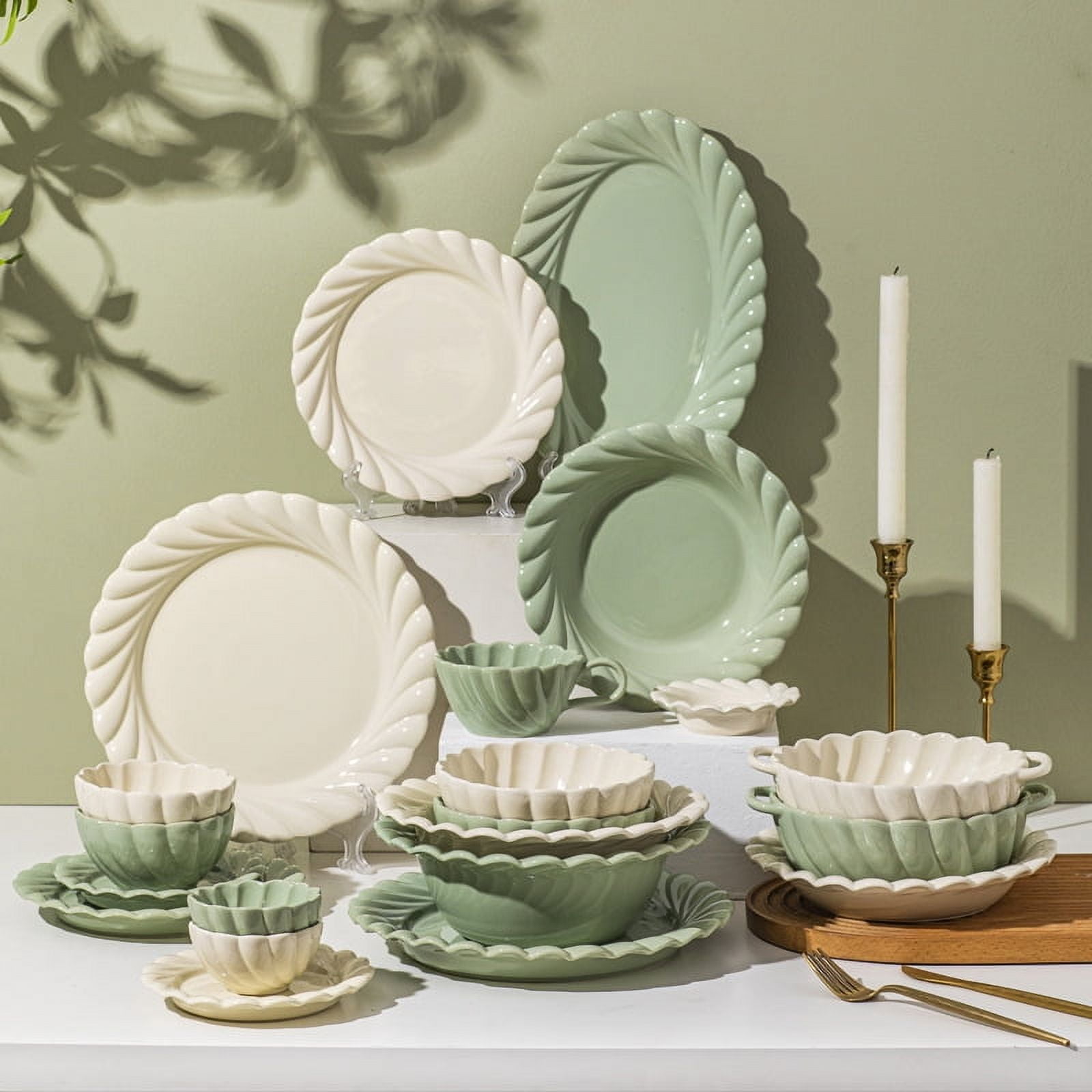Early Spring Series Dishes Set Household ins Style Ceramic Tableware ...