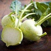 Early White Vienna Kohlrabi Garden Seeds - 4 Gram Packet 1,000 Seeds - Non-GMO, Heirloom Vegetable Gardening & Microgreens Seeds