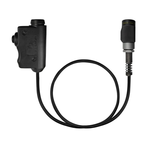 Earmor PTT for MIL PRC Radio Applications, Black