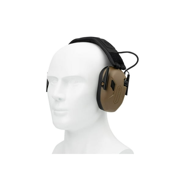 Earmor Sport Shooting ElectronicEar Muffs w/ Foam Earpads, 22dB, Coyote Brown