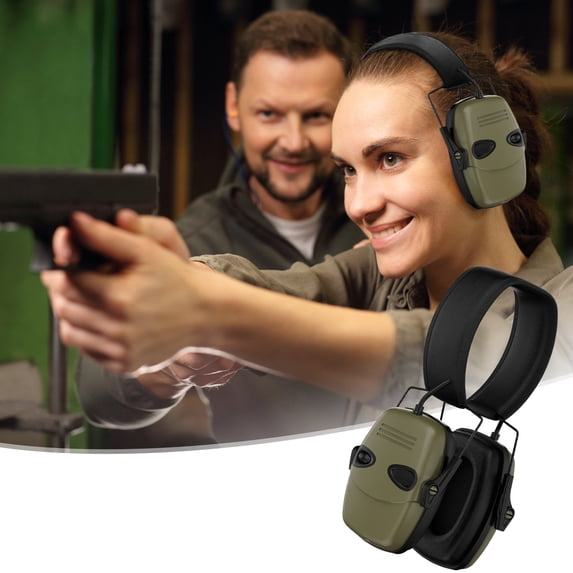 Earmuffs - Active Noise Cancellation & Sound Amplification Hearing Protection, Bluetooth 5.0, 0.01s Response, Foldable Designed for Hunting, Range, Construction Work