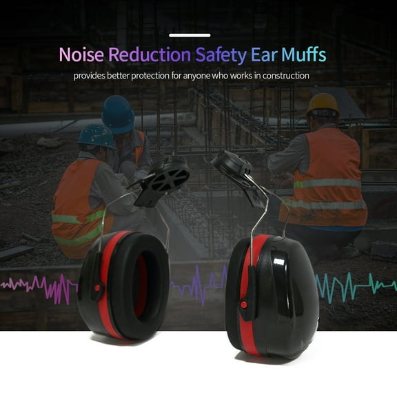 Earmuffs,Ear Muffs Helmet Earmuffs Ear Mount Earmuffs Ear Covers Helmet Muffs Mount Earmuffs Noise Reduction Noise Reduction Ear Reduction Ear Covers Ear -noise Ear Ors Black and Red