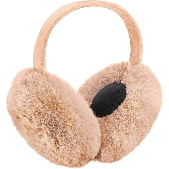 Earmuffs for Women Winter Warm Foldable Ear Muffs Faux Fur Cute Fuzzy Ear Warmers for Girls Women