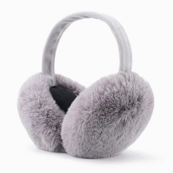 Earmuffs for Women Winter Warm Foldable Ear Muffs Faux Fur Cute Fuzzy Ear Warmers for Girls Women