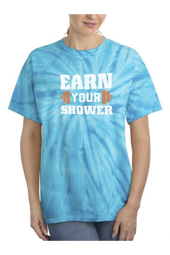 Earn Your Shower Tie Dye Cyclone Women -Image by Shutterstock, Female Large