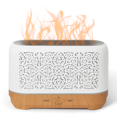 Earnest Living Essential Oil Diffusers Home Scent Aroma Classial Flame 200ml Timer Night Lights