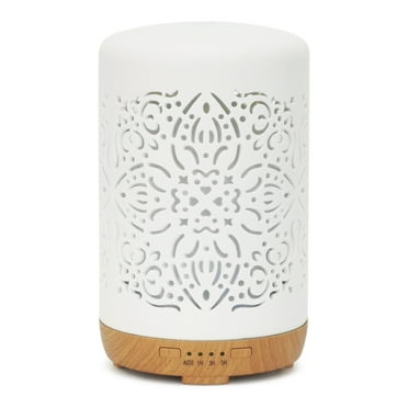 Earnest Living Essential Oil Diffusers Home Scent Aroma White Ceramic 250ml Timer Night Lights
