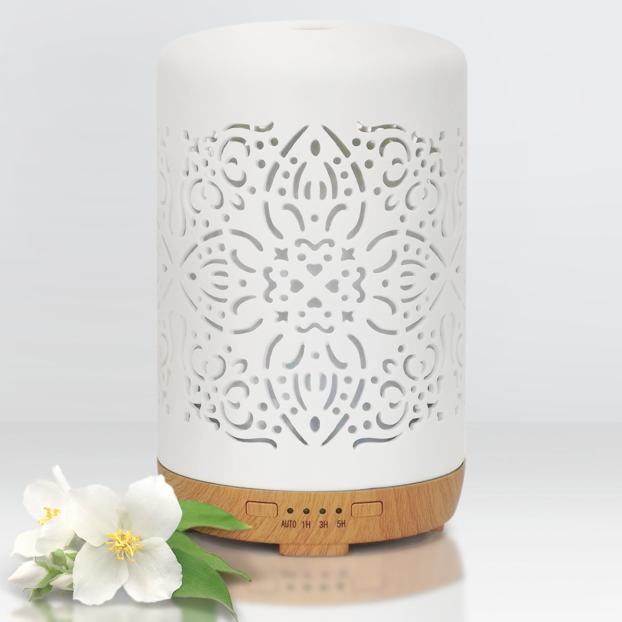Earnest Living Smart WiFi Wireless Essential Oil Diffusers Home Scent Aroma White Ceramic 250ml Timer Night Lights