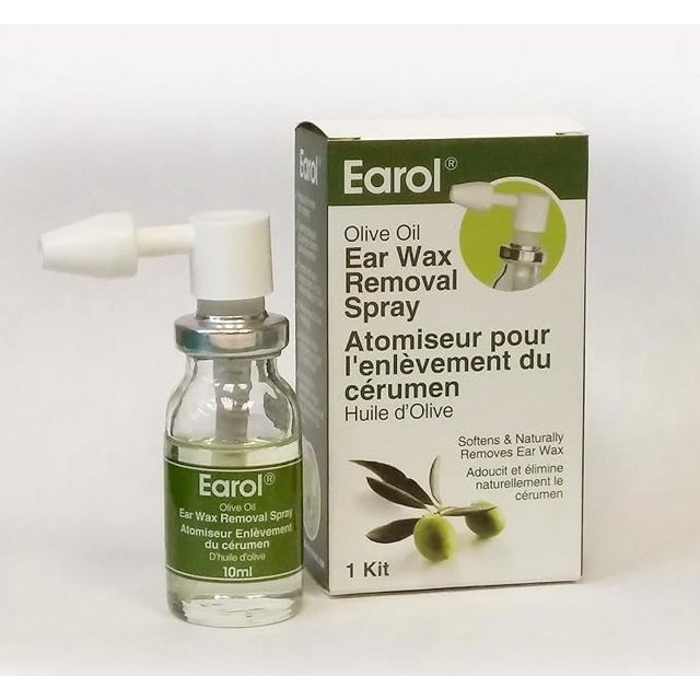 Earol Olive Oil Ear Wax Removal Spray Kit, 10ml naturally removes ear wax