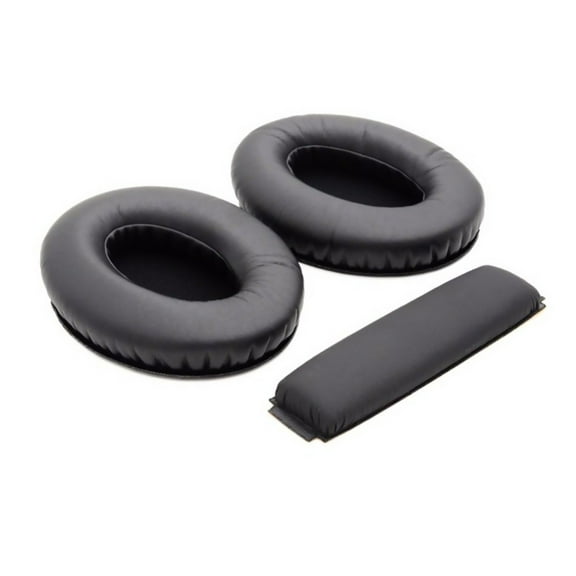 Earpads Headband Soft Foam Cushion Cover for Sennheiser HD 418 419 428 429 439 438 448 449, Black