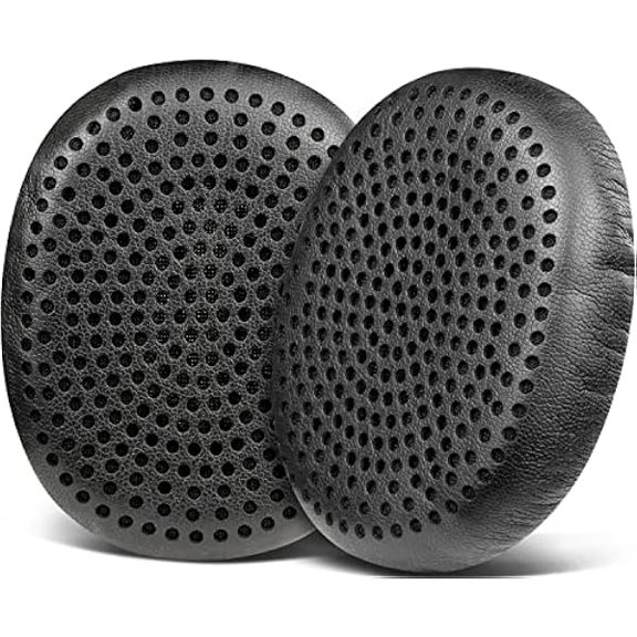 Earpads Replacement for Skullcandy Riff, Riff2 Wired/Wireless On-Ear Headphones, Ear Pads Cushions with Softer Leather, Noise Isolation Foam (Black)