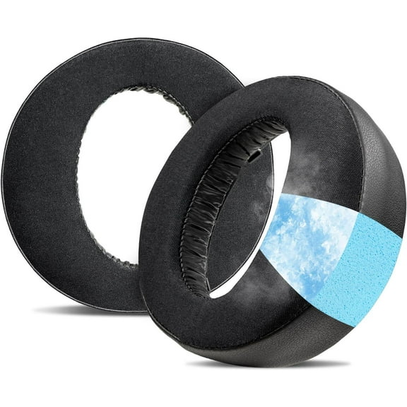 Earpads Replacement for Sony Playstation 5 Pulse PS5 3D Gaming Headphones Earmuffs Ice Silk Fabric Cooling Gel Maximum Comfort Ear Pads Cushions