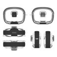thumbnail image 1 of Earphone Case Covers For Beam/vibe Beam 2/Vibe 200TWS With Carabiner & Holder Transparent Tpu Protective Cover With Lock Clip Lightweight Headphone Sleeve For Sports Travel Daily Use(black), 1 of 10
