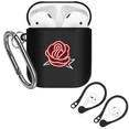 thumbnail image 1 of Elegant Rose Flowers Case for AirPods 1&2 Gen Case,Ultra Slim Hard Shell with Anti-Loss Buckle and Earhook for Women Men,Black, 1 of 8