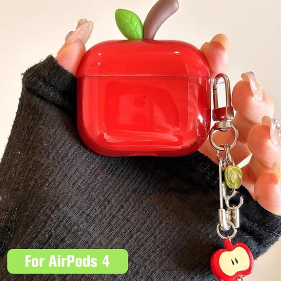 Earphone Case for AirPods 4, Lovely Apple AirPods pro 2 Cover Protective Skin Shockproof Protector for Earbuds with Keychain