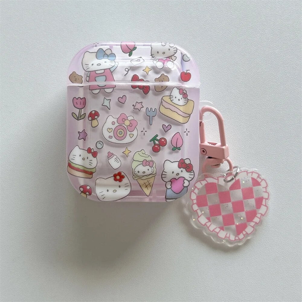 Earphone Case for AirPods Pro Cute Cartoon Anime Role Hello Kitty