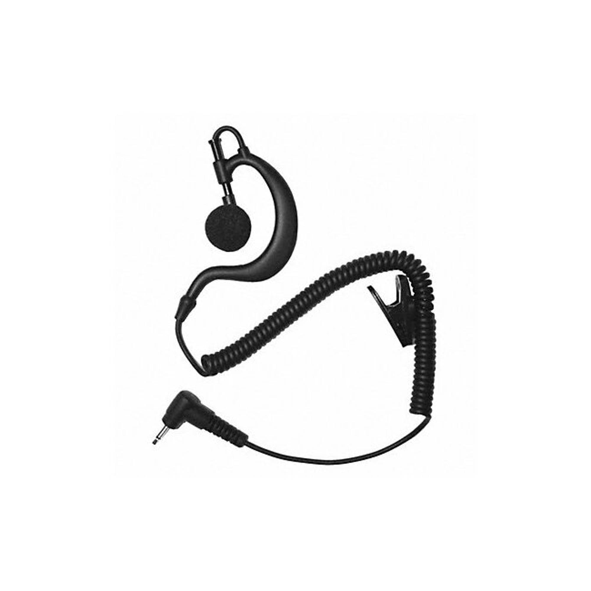 Earphone Connection Earhook Listen Only Earpiece,Black EP2BC