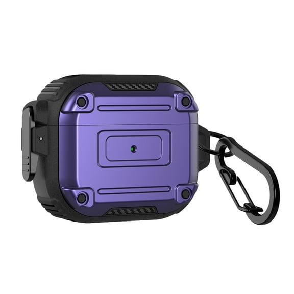 Earphone Covers for 2 with Secure Clip Hard Shell Case ＆Keychains Shockproof Protective Case