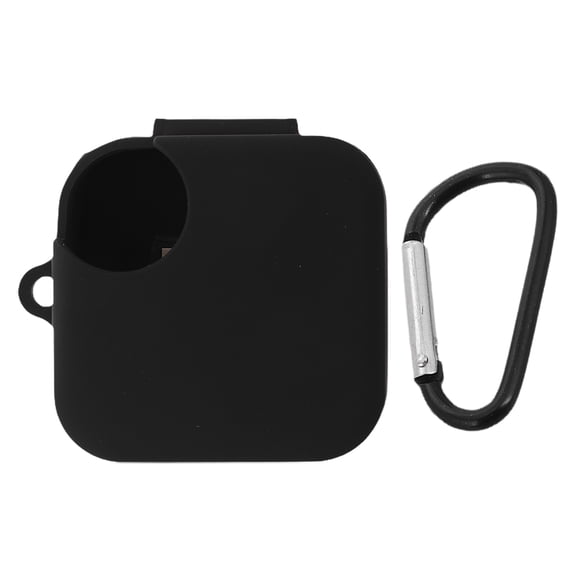 Silicone Earphone Protective Case with Adjustable Bud Holder, Black, Cover for Earbuds