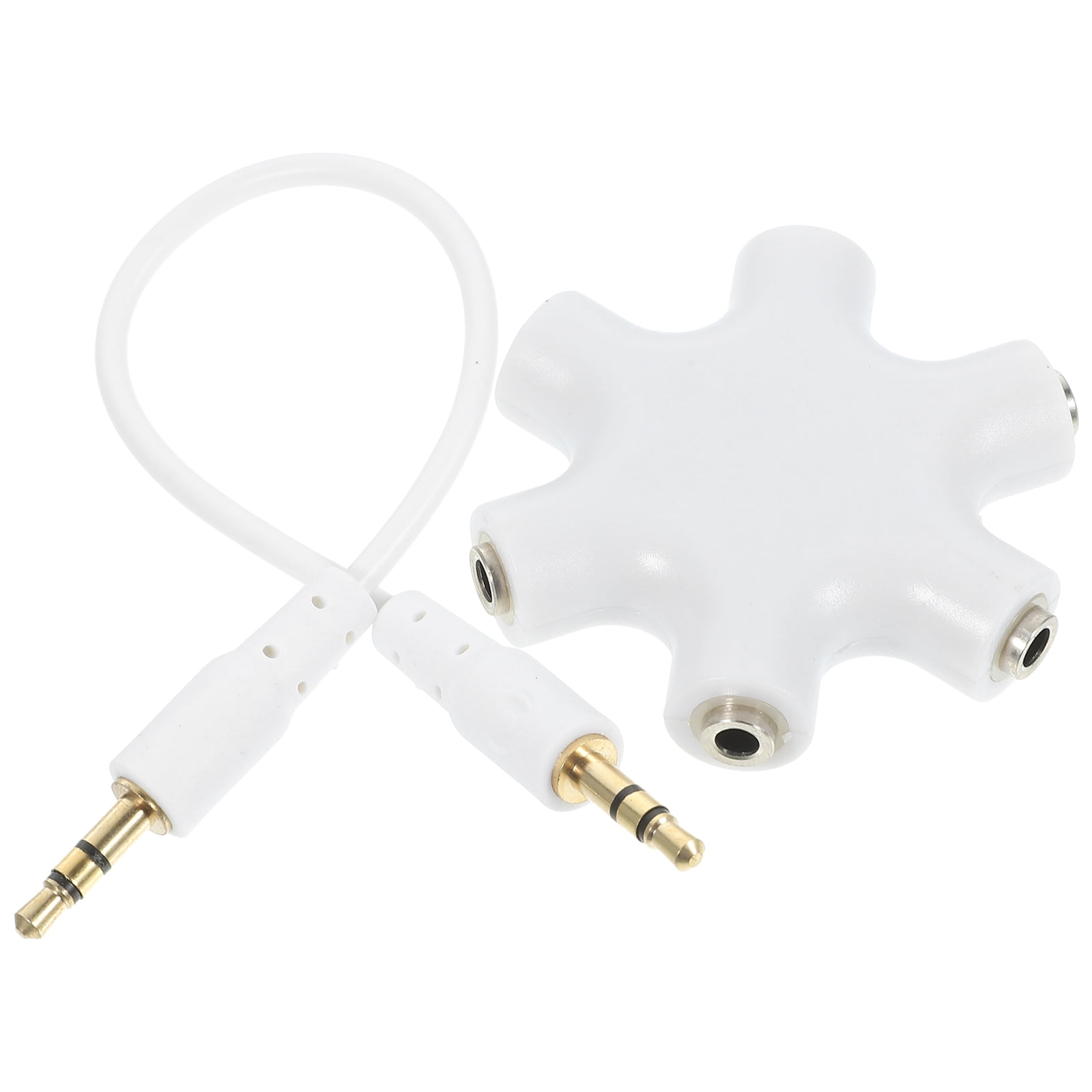 UKCOCO Headset Splitter Cable Pc Hexangular Headphone Jack Splitter ...