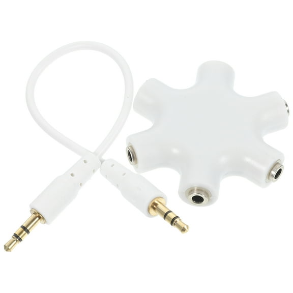 UKCOCO Earphone Splitter Adapter 5-Way Audio Connector for Shared Listening