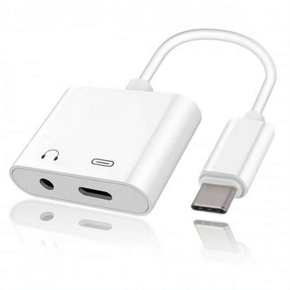 Earphone USB-C Headphone Adapter for OnePlus 10 Pro Phone - 3.5mm Jack Type-C Charger Port Splitter Mic Support Compatible With OnePlus 10 Pro