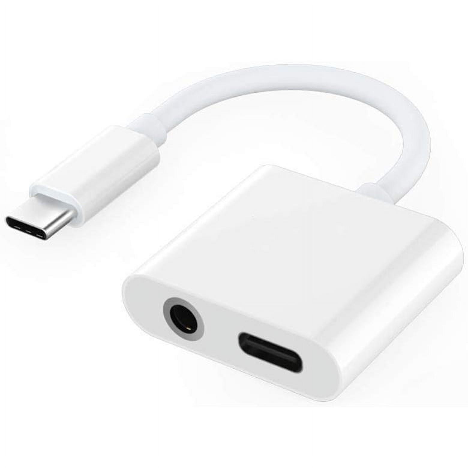 USB C Charge & Music – Adaptateur 2 en 1 prise jack casque audio