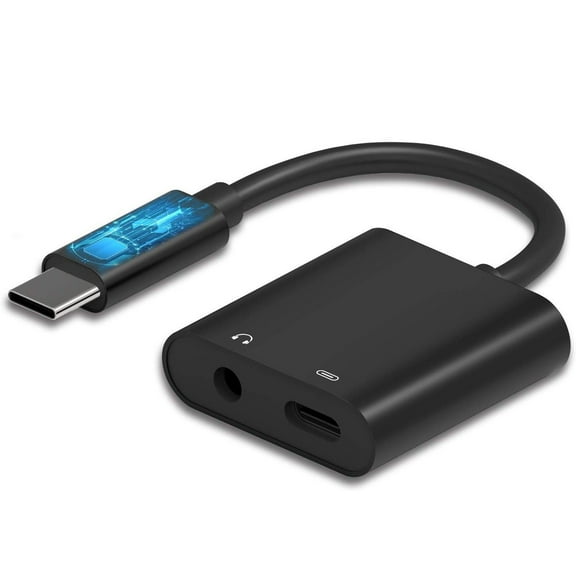 Earphone USB-C Headphone Adapter for iPhone 16/Pro/Max/Plus - 3.5mm Jack Charger Port Splitter Mic Support Hands-free for iPhone 16/Pro/Max/Plus