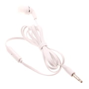 Earphone w Mic Mono Headset for Nokia G400 5G Phone - Wired Earbud 3.5mm Single Headphone Hands-free Microphone White X1B Compatible With Nokia G400 5G Model