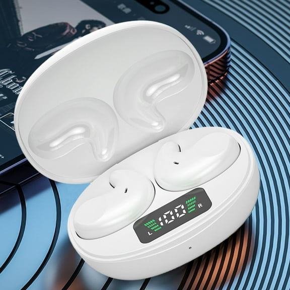 Earphone wireless, Hwkond Wireless Earbuds Bluetooth 5.3 In Ear Style EarphonesBuilt-in Microphone IPX4 Immersive Premium Sound Headset With Charging Case, White, Up To 60% Off