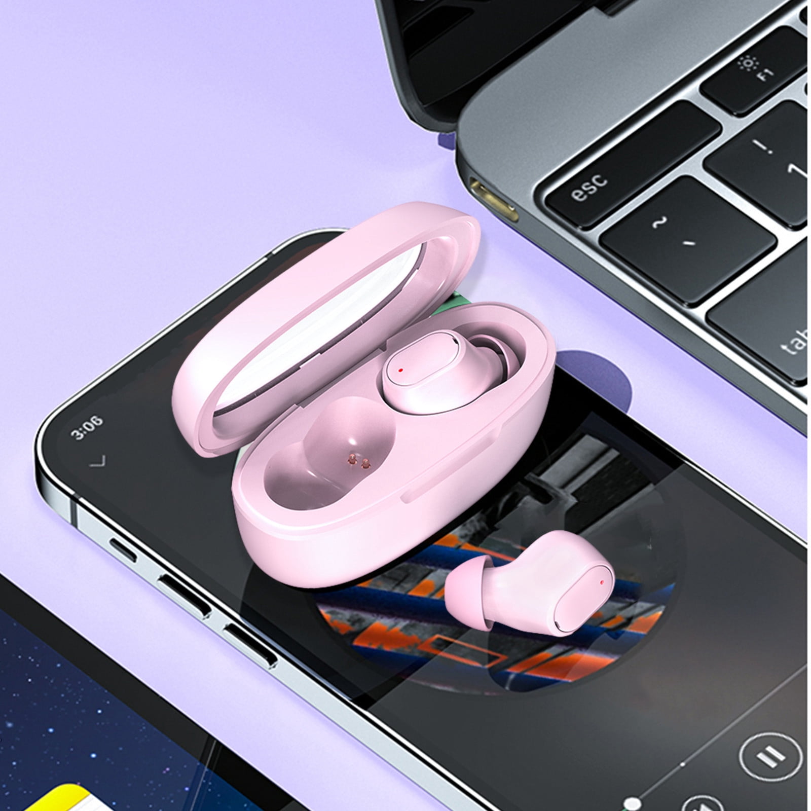 Earphone wireless, Hwkond Wireless Earbuds Mini Ear Buds Bluetooth ...