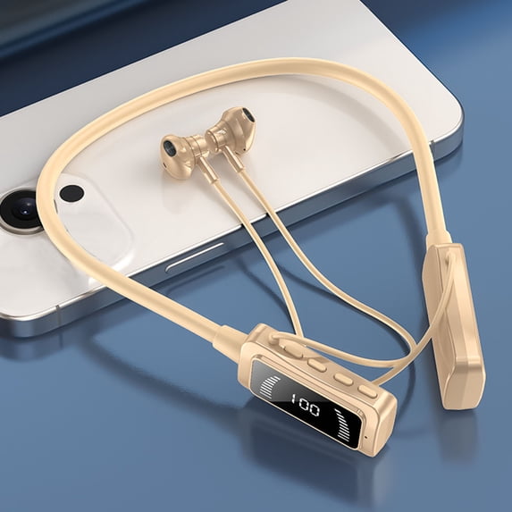 Earphones Bluetooth, Name Neckband Bluetooth Headphones With Ear Monitoring 40H Digital Display Ergonomic Private Wireless Sports Earphones Earphones Noise Cancellation