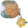 thumbnail image 1 of Earphones Cover for Galaxy Buds FE/2/2 Pro/Pro/Live,Flower Pattern Shockproof Earbuds Protective Case with Chain for Girls Boys (Yellow), 1 of 11