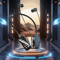 Earphones Earbuds, Multi Functional Bluetooth 5.4 Wireless Earphones With Neck Mounted Sports Game Noise Reduction LED Screen Long Battery And Ear Return Bluetooth Earphones Earphones for School