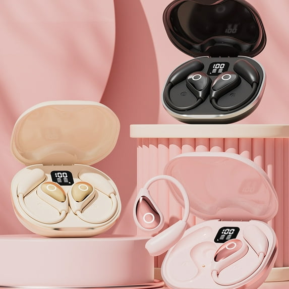 Earphones Earbuds, Smart Translation Earphones Wireless Earbuds - Open Noise Canceling Bluetooth Earphones With Screen No In-ear Earphones for School