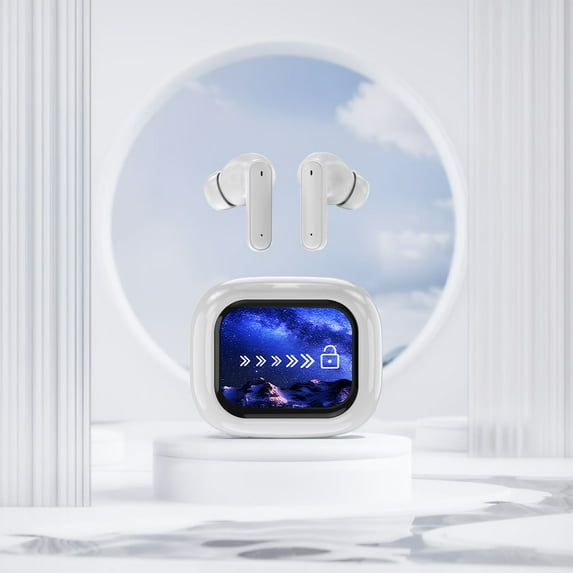 Earphones Earbuds, Touchs Screen Bluetooth Headset Touchs Control Wireless Bluetooth 5.4 Headphones Touchs Screen Bluetooth Sport Wireless Bluetooth Headpho Earphones for School